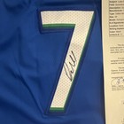 Luka Doncic Signed Dallas Mavericks  77 Blue Nba Basketball Jersey Jsa Loa