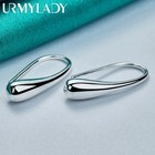 Urmylady 925 Sterling Silver Water Drop Hook Earrings Fashion Charm Jewelry