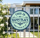 This Is My Happy Place Metal Sign rustic Home Decor whimsical Home Decor garden