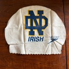 Vintage Notre Dame Fighting Irish Water Polo Speedo Cap White Rubber Swim Team