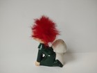 Vintage Japan Pixie Figurine Red Fur Hair Mcm Elf Mushroom Right