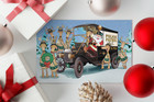 Old Fashion Police Theme Christmas Card   18 Cards -50048