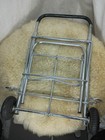 Rolling Luggage Carrier Sturdy Metal Foldable For Storage Two Wheels - Good Cond