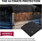 Heavy Duty 7x18 Ft Black Mesh Tarp With Grommets For Dump Trailer   Truck Bed Co