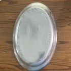 Vintage Don Drumm 1984 Lady Slipper Orchid Aluminum Serving Tray 17    Signed