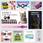 8 Breakaway Cat Collars Bulk With Bells And 2 Waterproof Airtag Holders  Reflect