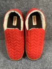 Olukai Hanohano Slippers Mens Size 9 Wool Lined  Quilted Upper   Leather Trim