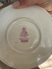Royal Worcester Bordeaux 4 Cups   4 Saucers 1926 Blue Hand Painted Raised Enamel