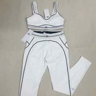 Al Yoga Set Seamless Training Suit With Padded Skin-friendly Fabric Pilates