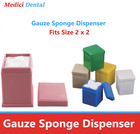 Dental 2 X 2 Gauze Sponge Dispenser  Blue  White  Beige  Mauve Sponges Holder
