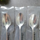Christofle Fidelio Brand New 5pcs Silverplate Flatware Coffee Spoon