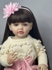 22in Lifelike Reborn Baby Girl Doll Full Body Soft Vinyl Realistic Newborn Gifts