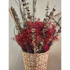 2 Beautiful Long Wall Hanging Floral Woven Large Wicker Baskets Home Decor 5 Ft 
