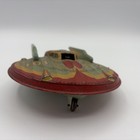 Vintage Tm Moder Toys Japan Friction Tin Flying Saucer