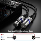 Xlr Microphone Cable 2 Feet - Male To Female 3 Pins Balanced Cables  6 Pack
