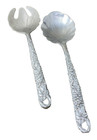Arthur Court Grapes Salad Servers Serving Set Large Fork   Spoon Aluminum 1990
