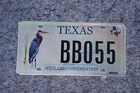 Texas Crane Wetland Conservation Graphic Colorful License Plate - Bird Duck Wild