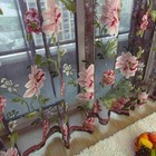 Romantic Floral Tulle Voile Door window Curtain Drape Panel Sheer Scarf Valance
