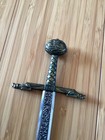 Mini Sword Letter Opener Metal Stainless Pre Owned  No Sheath 
