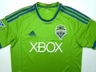 2014 Adidas Mens Medium Green Seattle Sounders Fc Xbox Soccer  Mls Jersey