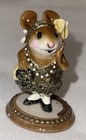 Wee Forest Folk Zelda With Gold Dress M-171 Mouse Figurine 1990 Wff Retired Fun