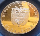 1974 Republic Of Panama 20 Balboas Proof Coin W box-silver- 925  3 85 Troy Ounce