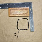 Islamic Prayer Beads Black Misbaha Tasbih Rosary Muslim Dhikr Subha Wood Box Han