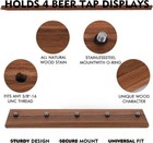 Beer Tap Handle Display  Display Wall Mount 3 8 Inch  Brown 