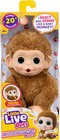 Baby Monkey Minis     Pepi Peach  Interactive Pet Toy  20  Sounds   Reactions     