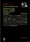 1991 Jogo Cfl Canadian Football League Gerald Roper Ottawa Rough Riders  41