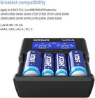 18650 Rechargeable Battery 9900mah   Charger For 26650 14500 16340 4 Pack