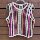 Nwt Old Navy 100  Cotton Crafted Crochet Knit Shell Top   Midi Skirt Set Sz L