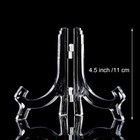 8 Pcs Clear Acrylic Easels Plate Stands Holders To Display Pictures