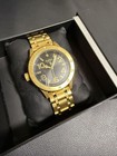Nixon 38-20 Chronograph Watch Stainless Steel Gold Black 1 26 In