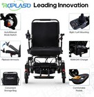 15 Mile Long Range Electric Wheelchair With Pullbar - Lightweight Foldable - Use