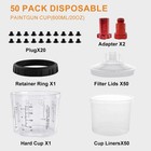 Hvlp Spray Gun 200ml Disposable Mixing Cups Auto Touch   up Painting Supplies