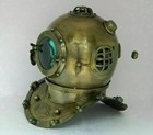 Anchor Antique Morse Brass Scuba Divers Diving Helmet Vintage Royal Marine Base