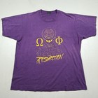 Vintage Omega Psi Phi Fraternity    resurrection    Graphic Print T-shirt Sz  Xl