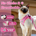 Supet Cat Harness And Leash Set - Soft Mesh Adjustable Cat Vest Harness With Ref