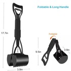 17   Dog Cat Pooper Scooper Easy Pet Scoop Animal Waste Clean Pick Up Jumboblack