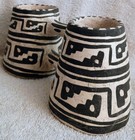 Prehistoric Anasazi Black On White Double Mug Replica Reproduction
