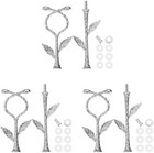 2 Tiers Cake Tray Stand Handle 3 Set Metal Cake Stands Holder Cupcake Dessert Pl