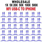 Lot Usb-c To Iphone Lightning Cable Pd Fast Charger For Iphone  Mfi Certified