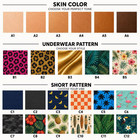 Funny Men s Swim Shorts  Fake Underwear Print Beach Trunks  Pool Party Outfit Fo
