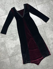 Cykxtees Vtg 90s Goth Renaissance Medieval Vampire Velvet Dress Gown M L