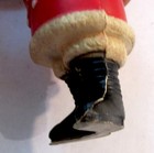 4 Vintage Christmas Celluloid Viscoid Santa Toy Irwin Viscoloid Damaged