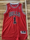 Derrick Rose  1 Bulls Nba Size Medium  2 Red Authentic Adidas Swingman Jersey