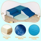 4-piece Soft Foam Climbing Blocks For Toddlers  Pu Leather Indoor Playground Set