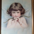 Antique Beautiful Cupid Cupid Holding Bow   Arrow   Wonderful Christmas Gift 