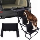 4-step Foldable Pet Dog Ramp Ladder Step Stairs For Suv Truck Car Large Dogs Usa